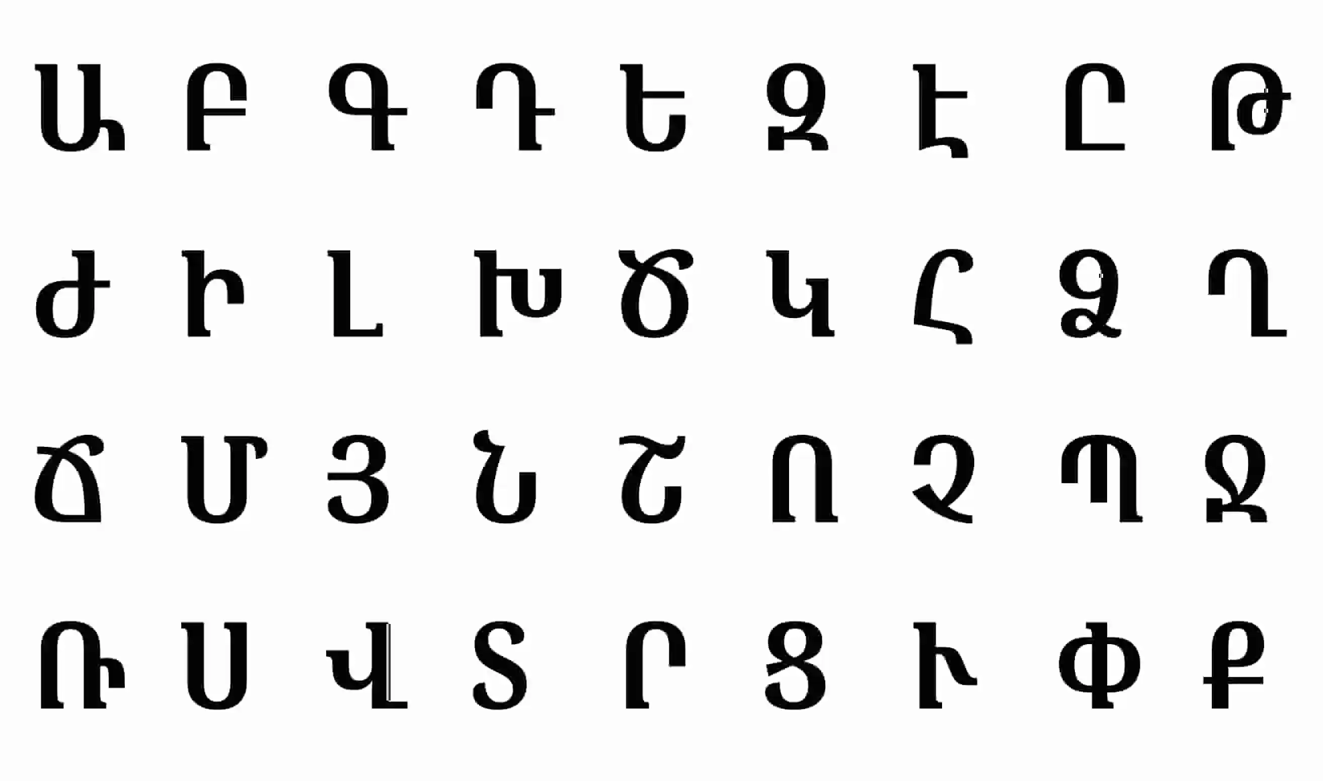 Армянский алфавит